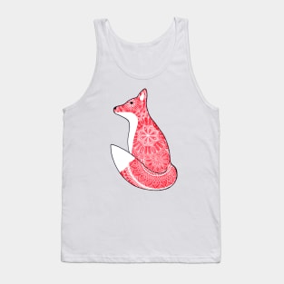 Red Fox Mandala Tank Top